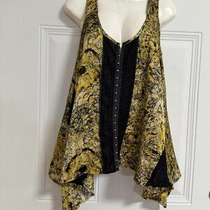 Allen B. by Allen B. Shwartz Blouse‎ SZ Small Whimsigoth Fairy Asymmetrical